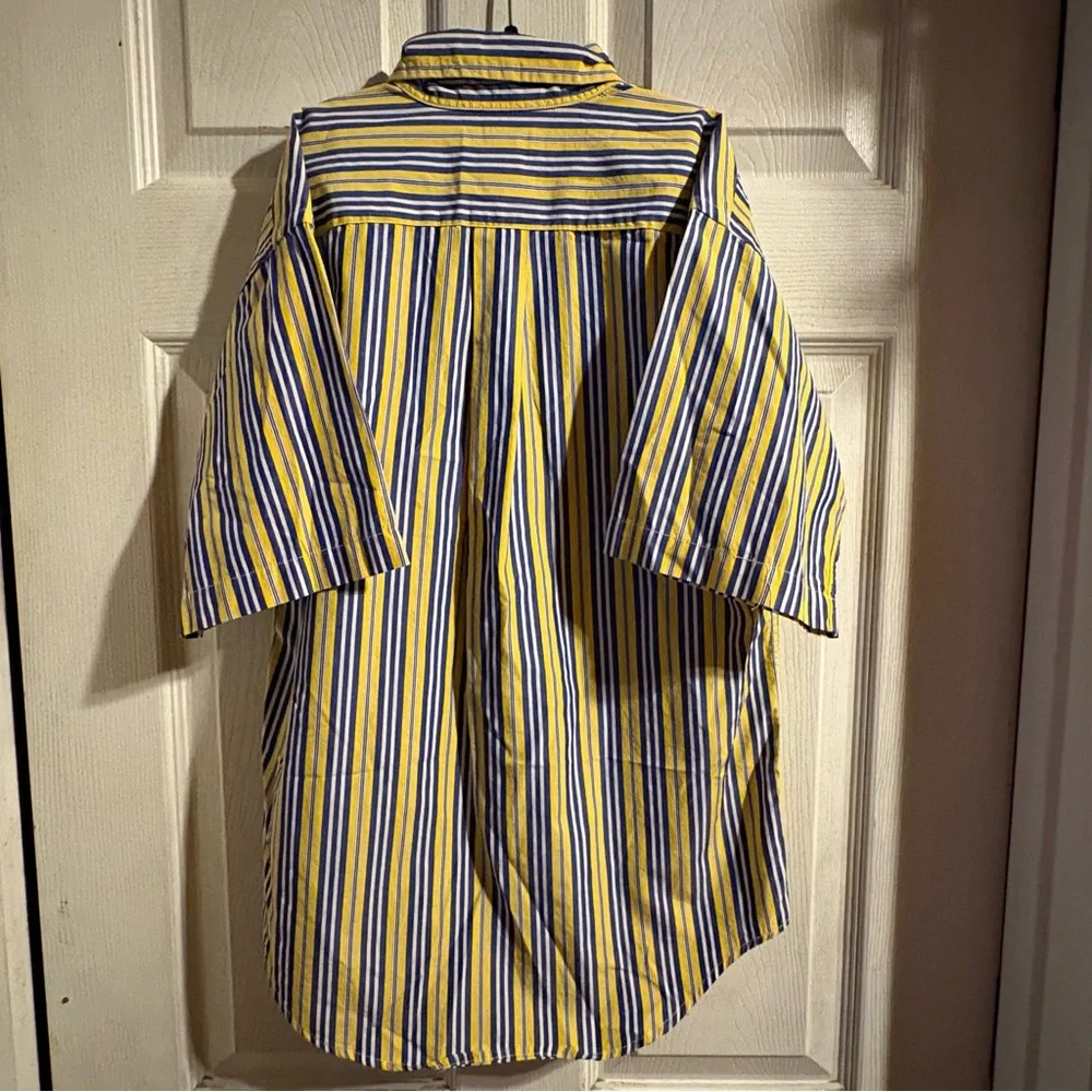 Ralph Lauren Boys 12-14‎ Cotton Plaid Short Sleeve Button Down Collar Shirt Prep